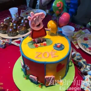 Kindertorte für Mädchen vegan
